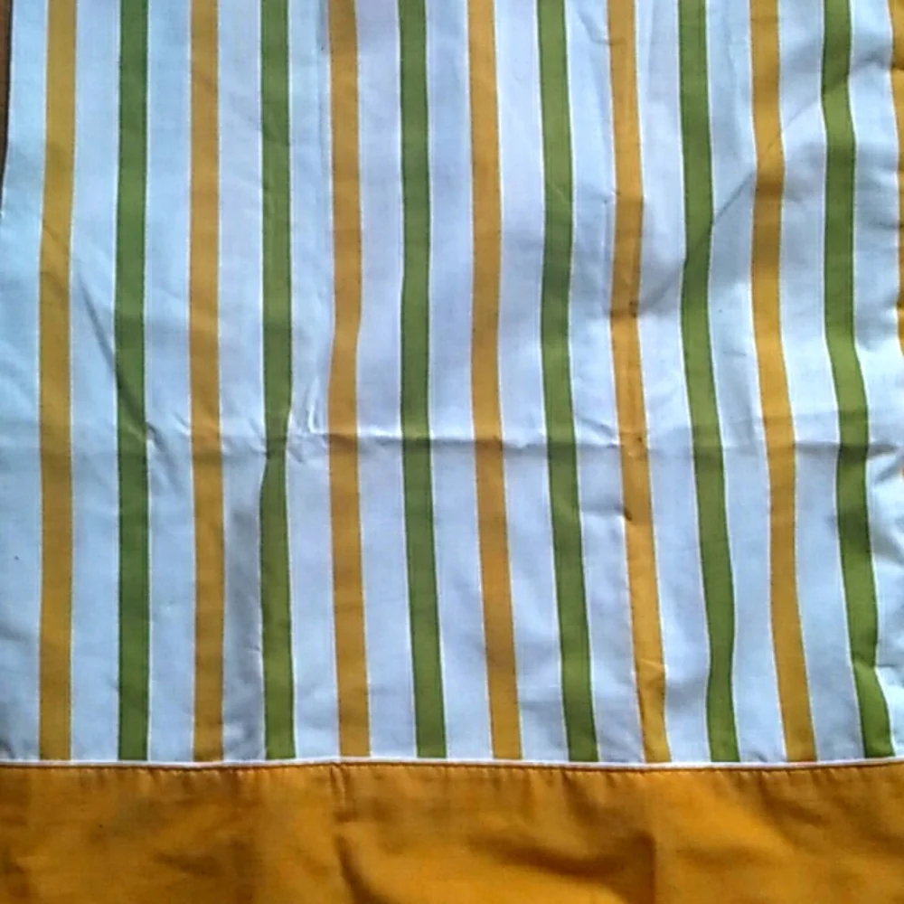 🫒 PILLOW CASES  1970s PAIR CUSTOM FIT MONTICELLO Harvest Gold & Avocado Retro